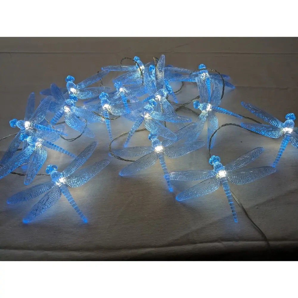 IKEA SKINA Dragonfly Indoor Outdoor LED String Lights Cottage Fairycore